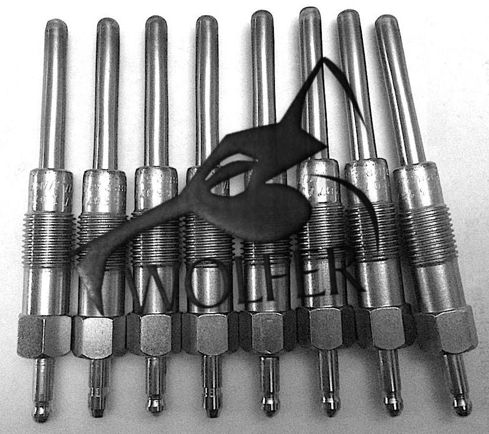 8 each Premium Dual Coil Glow Plugs; Mil. Hummer; 5614017 12338771 5584164 15G