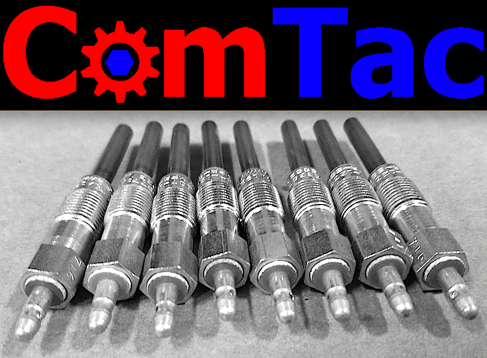 8 each Premium Dual Coil Glow Plugs; Mil. Hummer; 5614017 12338771 5584164 15G