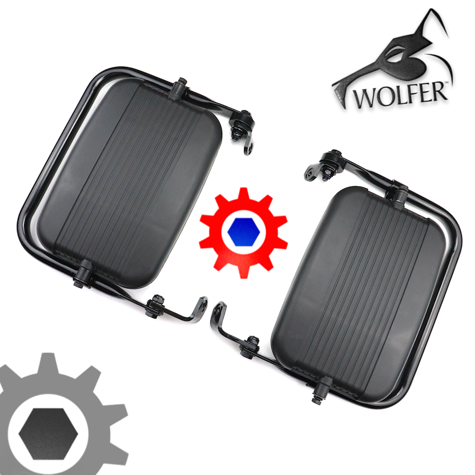 Black - MIRROR SET (2 Mirrors) 12342129 & 12342130 Humvee H1 HUMMER