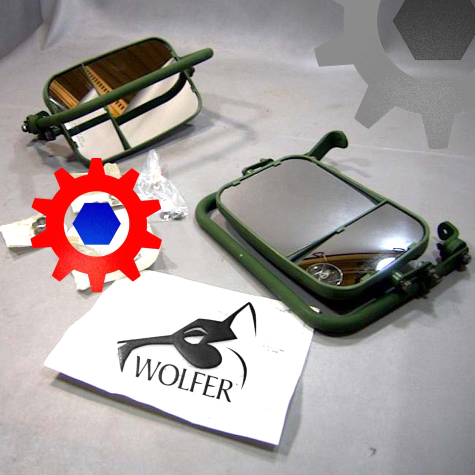 Green - MIRROR SET (2 Mirrors) 12342129 & 12342130 Humvee H1 HUMMER