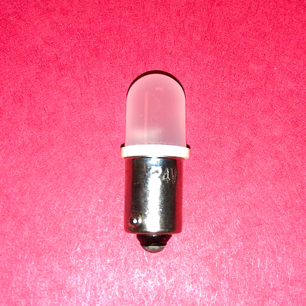 10 each - LED 24V T10 BA9S Bayonet WHITE Instrument Dash Panel Bulb ; HL306W-2