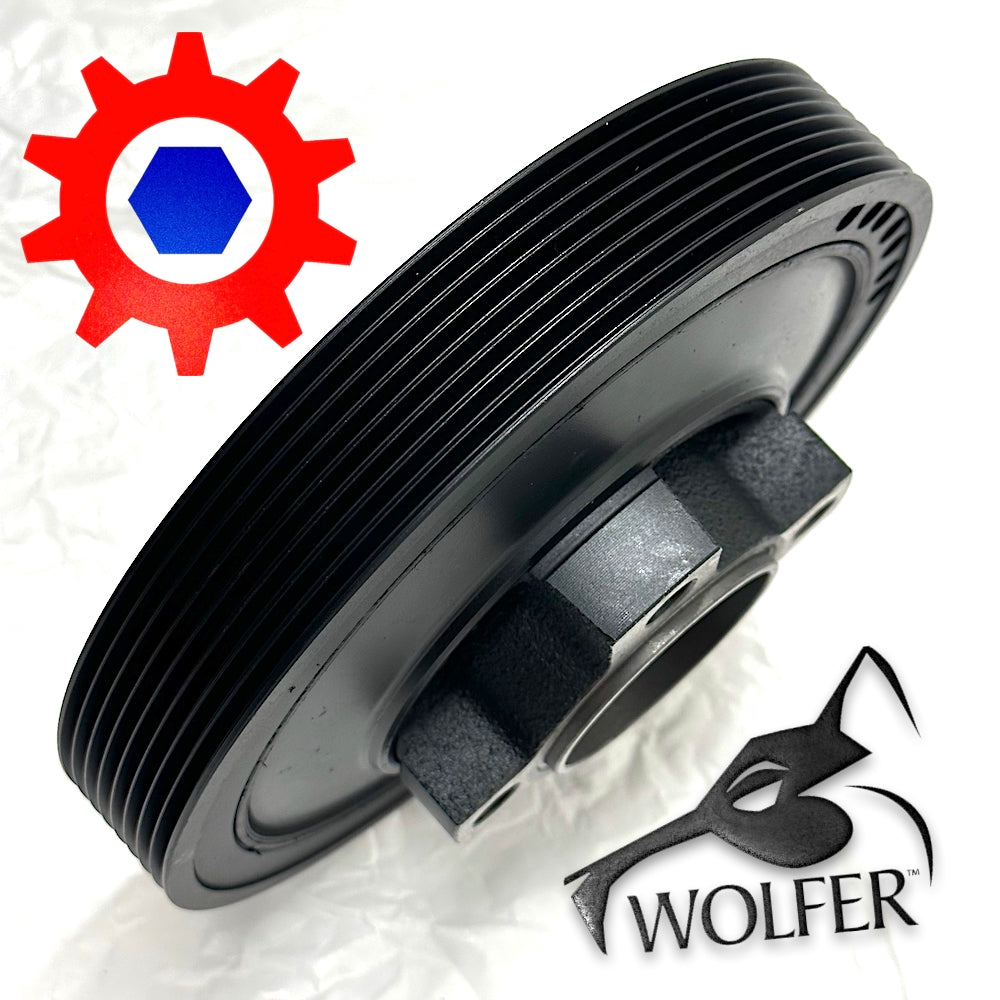 8-Groove Crankshaft Belt Pulley GFD; ECV Humvee; 12528693 6023175 3020016170458