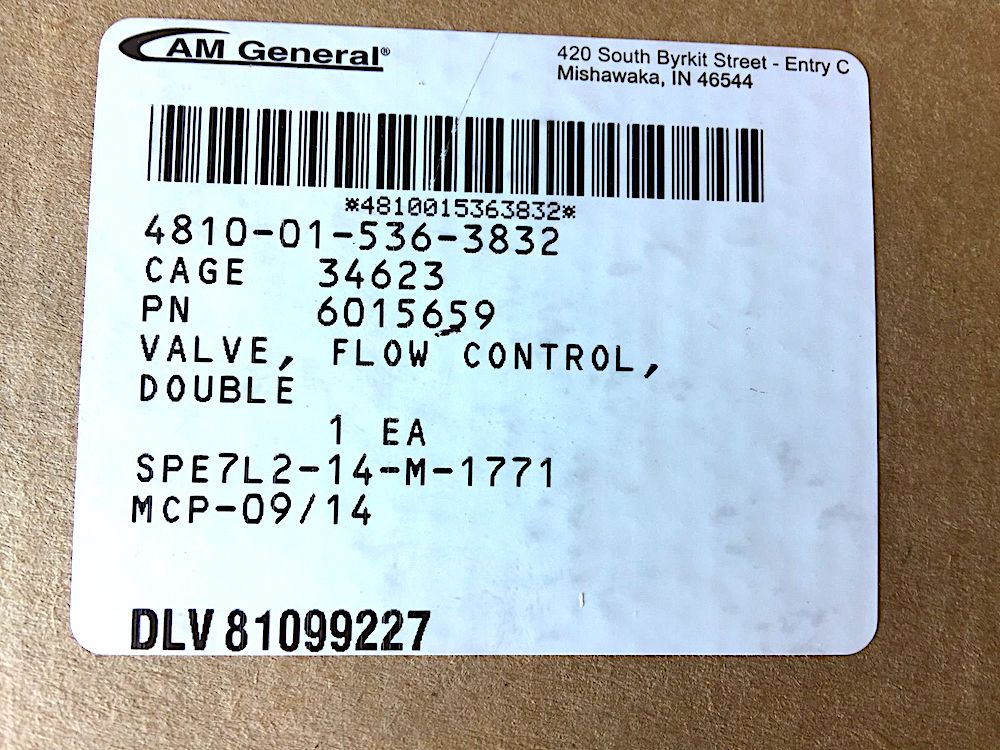Valve Asm., Water Heater Shutoff; HUMMER ; 4810015363832 6015659 4109359