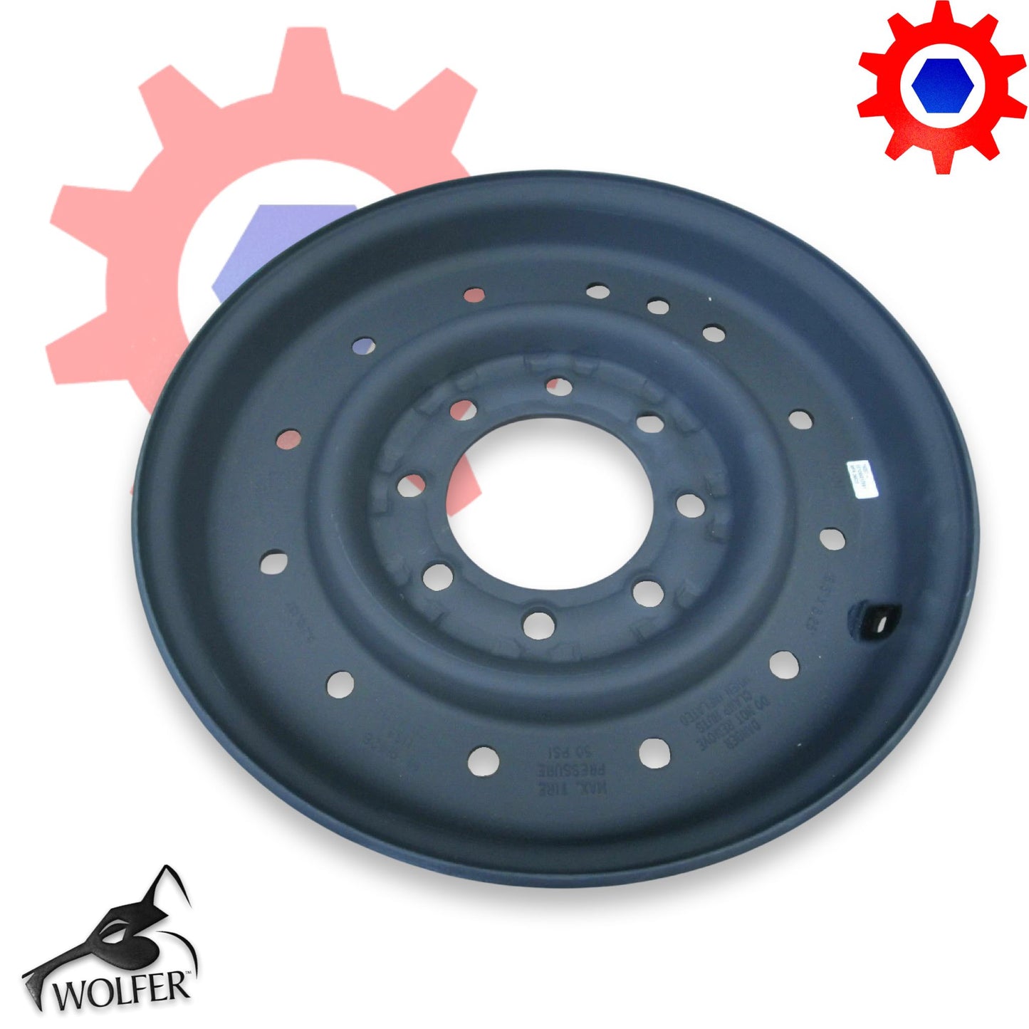 RIM WHEEL , OUTER , 12-BOLT 3850-lb ; Mil. Hummer ; 12460178 2530-01-417-8450