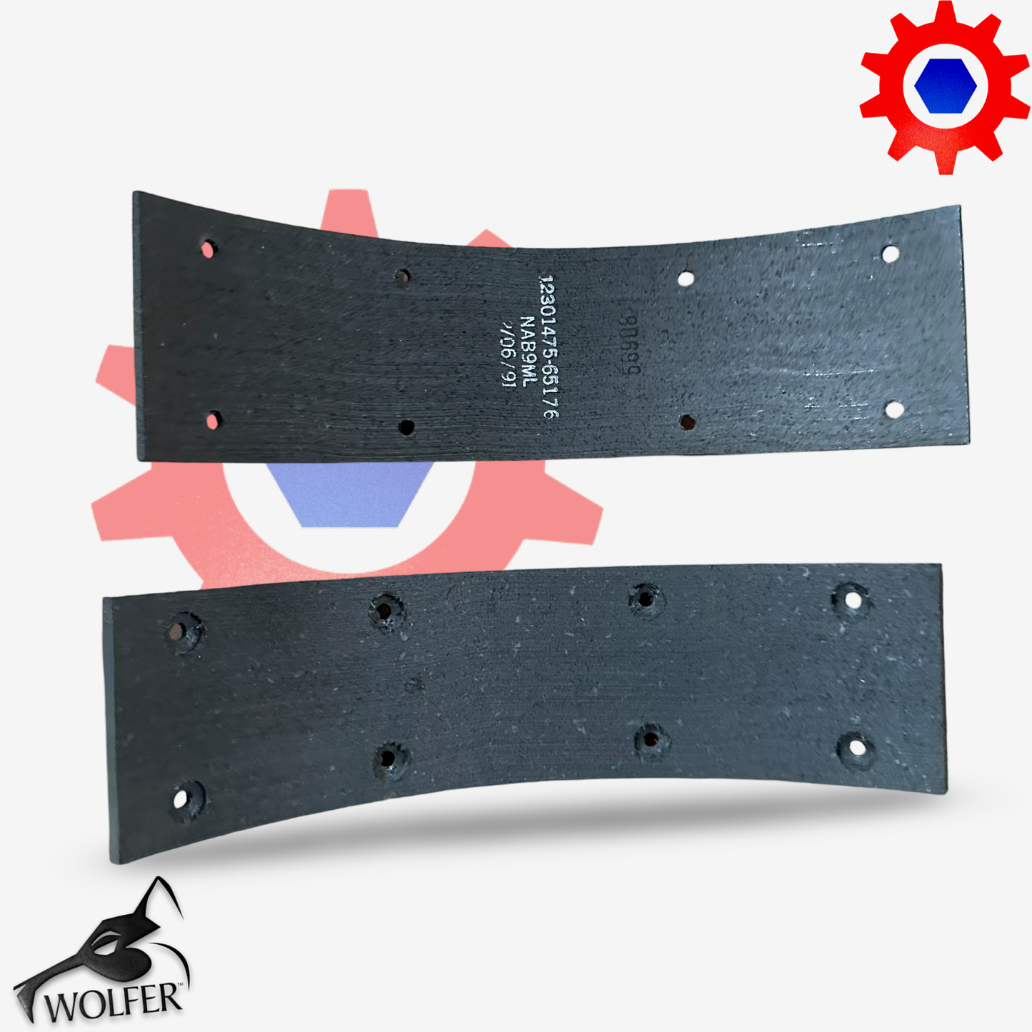 BRAKE LINING SET (2 linings per set) G744 5TON M800 M35 ; 12356756 2530012815224