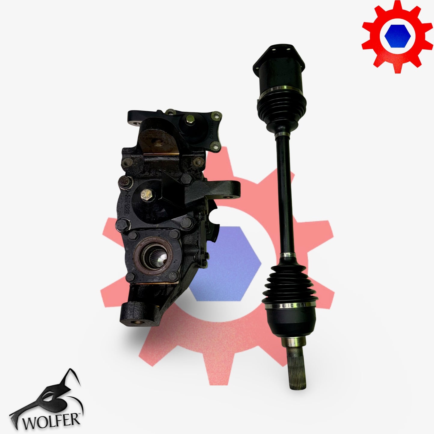 CTIS Knuckle - Geared Hub 12K;Hummer w/ 12K Halfshaft Small Boss- Right Front; 299-0070 / 12460369-5 / 2520-01-474-3901