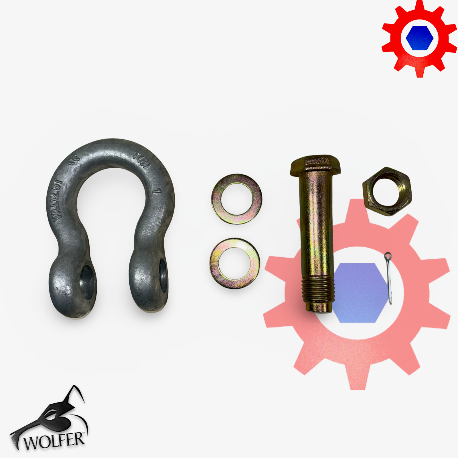 LIFT SHACKLE ASM. 12.5T; M113 M548 etc.; 4030-01-369-7612 12381884 M854AG