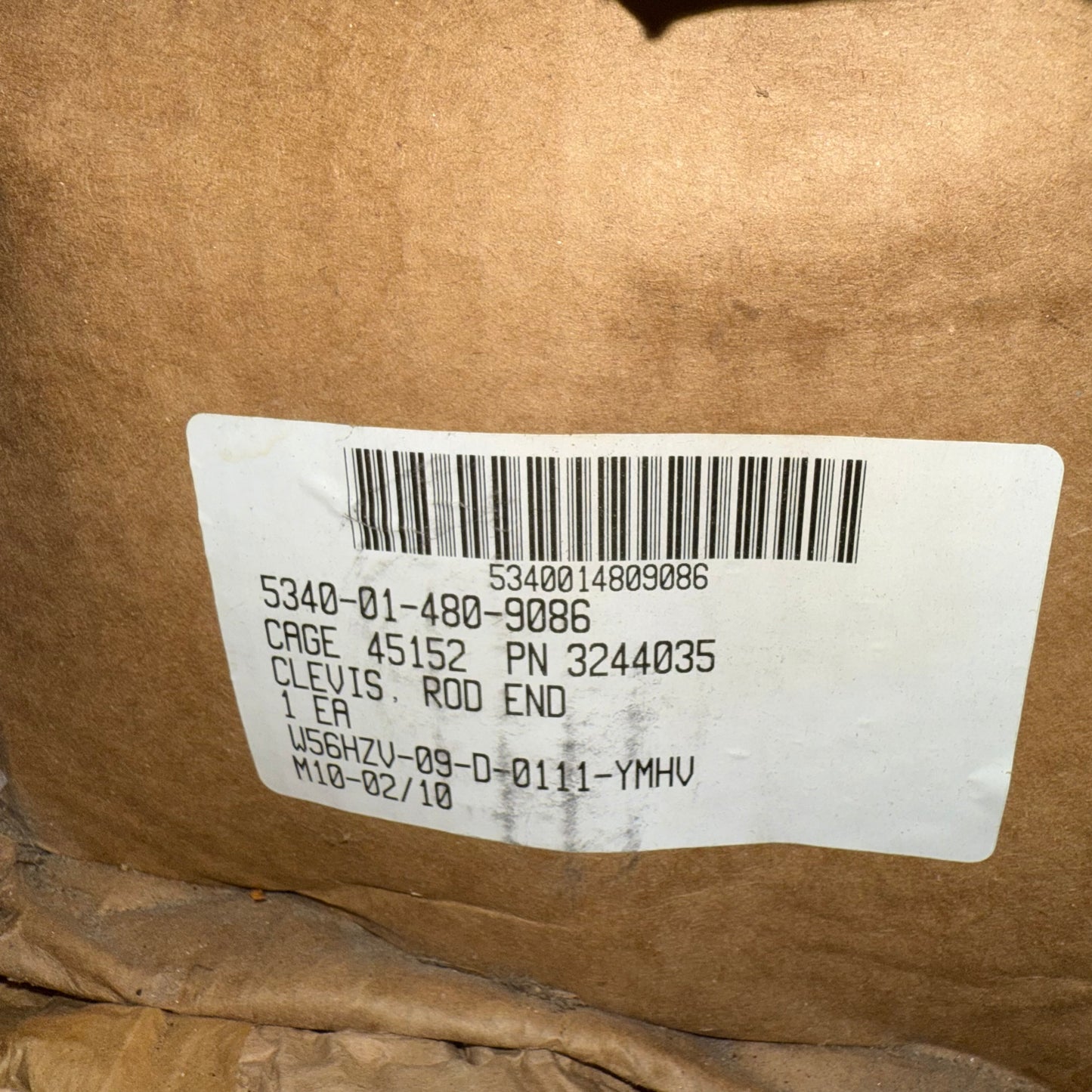 Yoke, Clevis Rod End 5340-01-480-9086 12640825