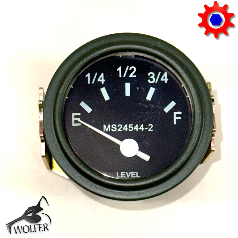 FUEL LEVEL GAUGE (STD) ; M35 M809 M939 ; 6680-00-933-3600 MS24544-2 7728852