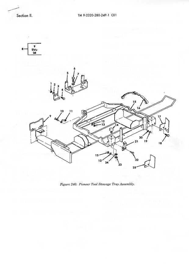 Tray/Rack, Pioneer Tool (no hardware) 2540-01-2223-3749 12340289 5583301 5578503-R