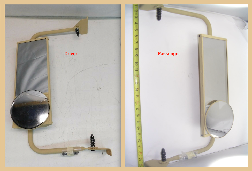 REARVIEW MIRRORS LH&RH ; MRAP ; 613253 & 613251 / 1000472 & 1000473