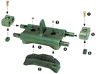 TRACK END CONNECTOR - M109 / M992 - NSN: 2530-00-799-0022 - PART# 10954049