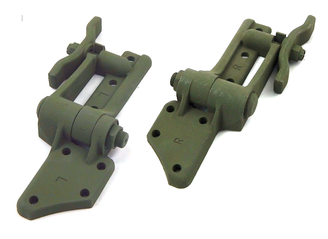 1 Set = LH & RH - WINDSHIELD HINGES, OUTER ; 5Ton or 2.5Ton ; 7373321 & 7373322