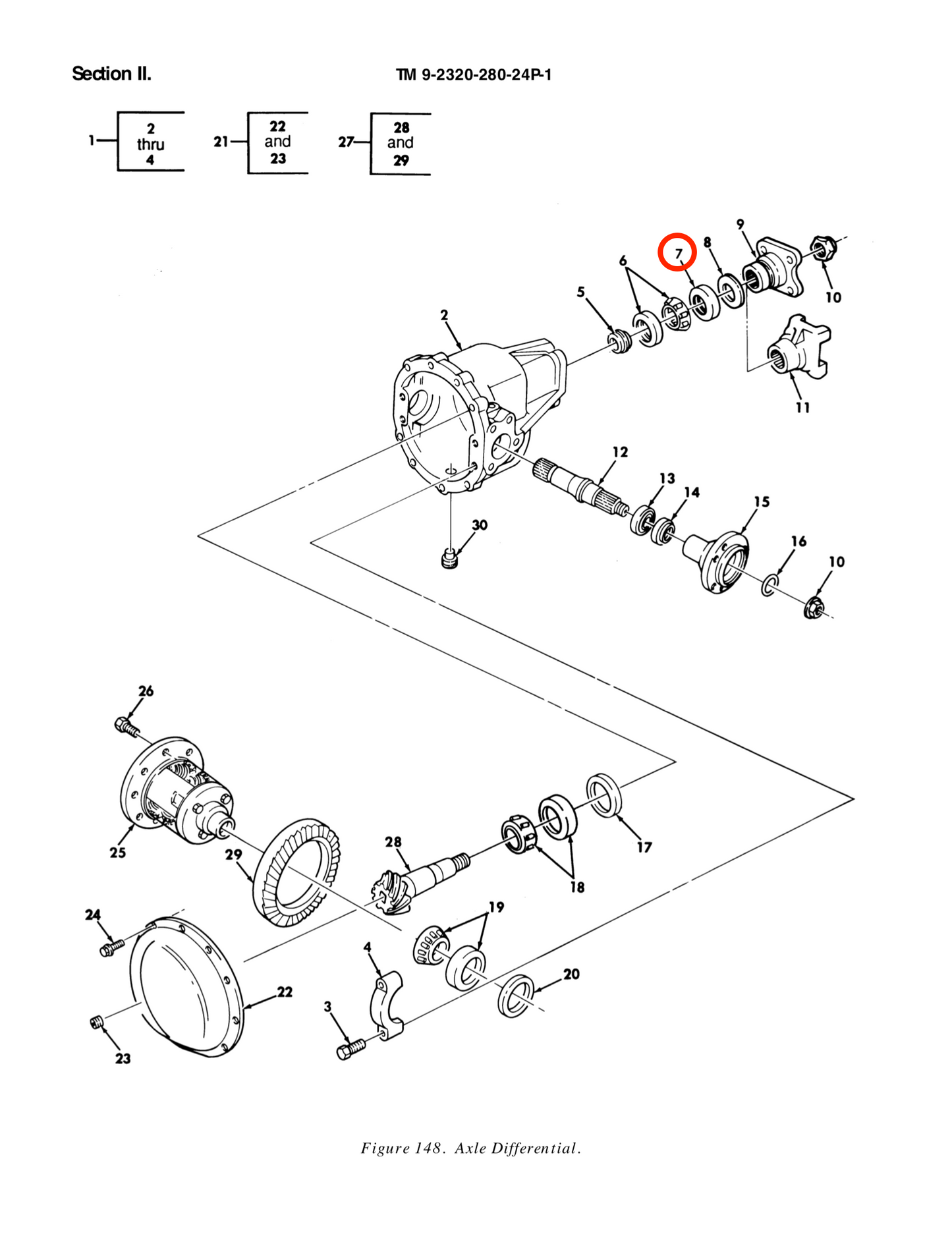 Differential Input Pinion Seal; Mil. Hummer; 5330011748146 5579448 43085 41292