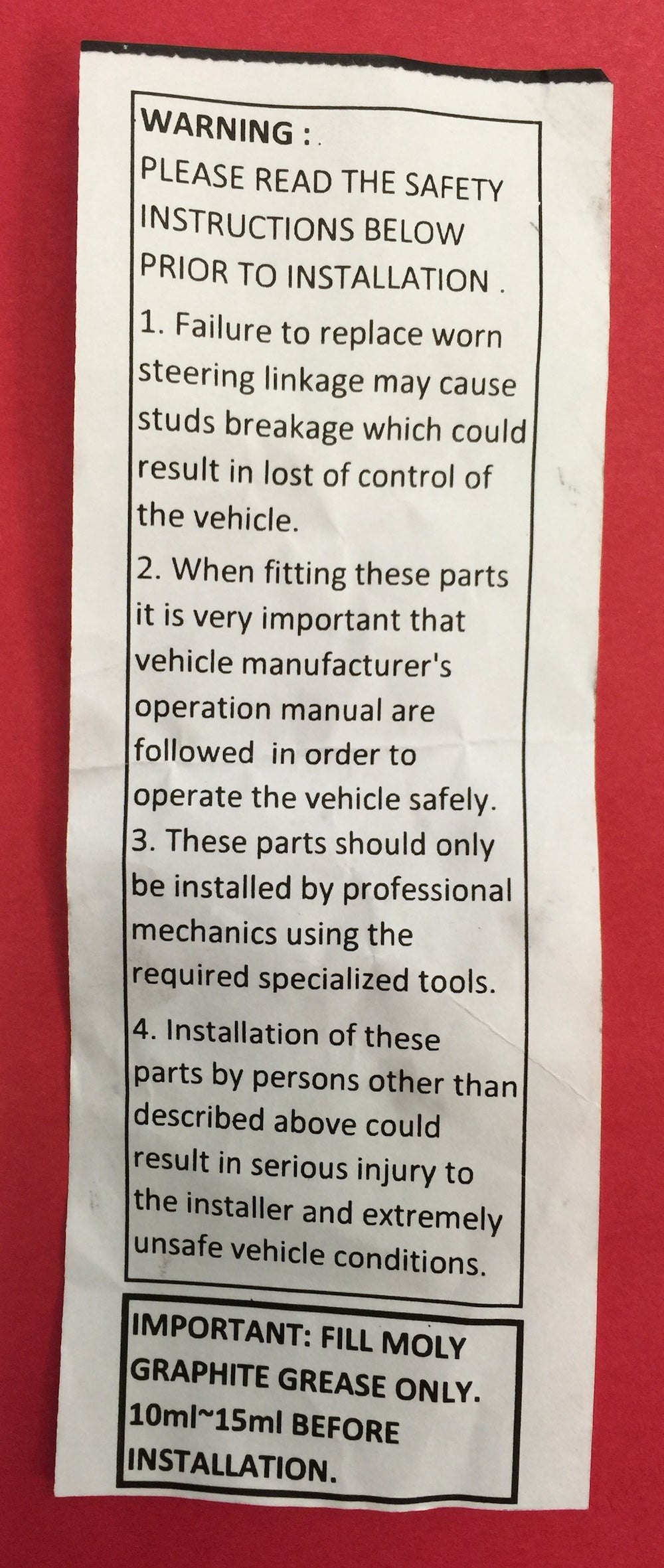 8 each- Ball Joints- 4-Upper 12338325 & 4-Lower 12338328 ; H1/M998 early model