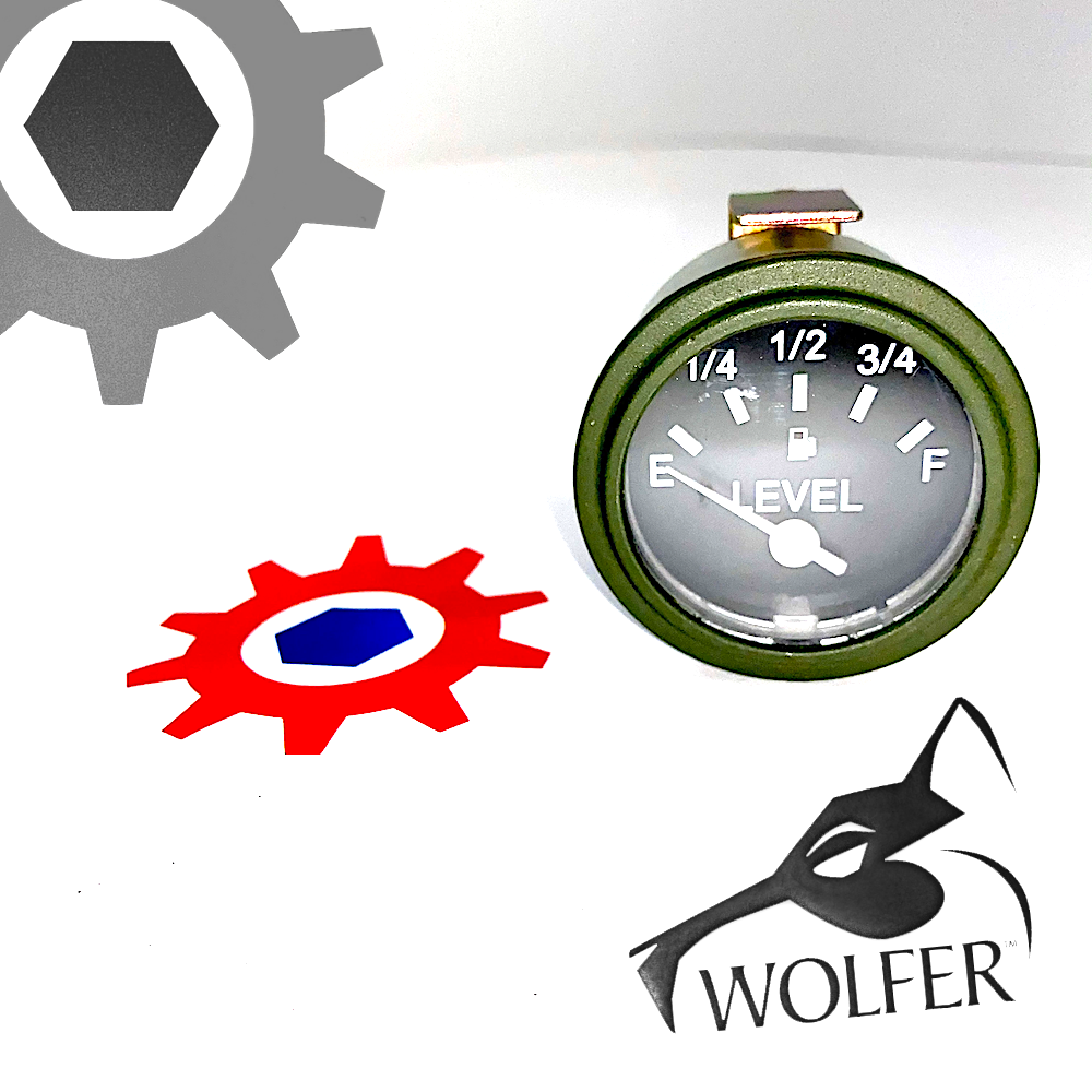 FUEL LEVEL GAUGE (STD) ; Humvee Hummer H1 , 6680-01-298-0498 12338474 5568667