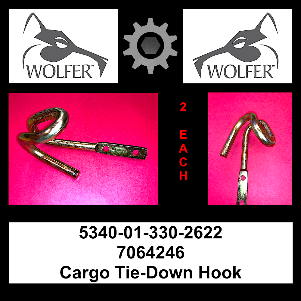 2 each - HOOKS , CARGO ; 7064246 7366147 7001021 7348688 12314105