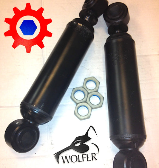 2 Shocks & 4 Nuts- NOS 12K Heavy Rear Kit; Mil. Hummer ; 57K4895 2510-01-554-1789