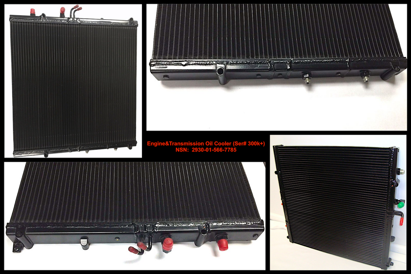 Cooler , Eng. & Trans. Oil ; Mil. Hummer ; 2930-01-566-7785 21721 6038409 X21678