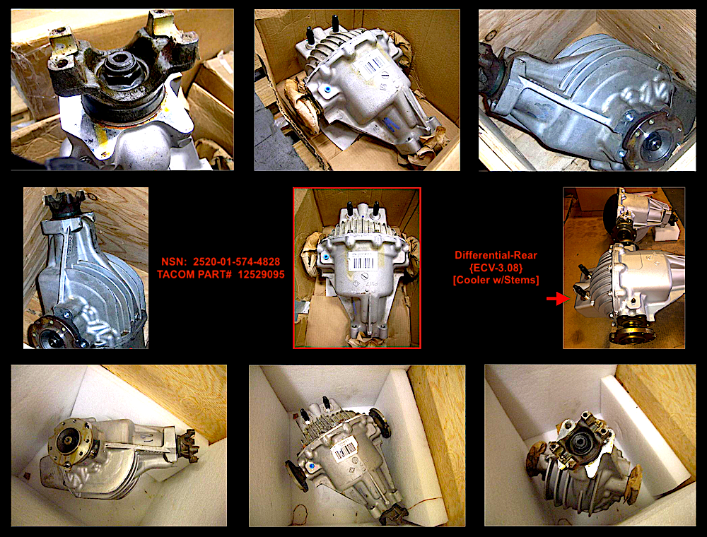 ECV 3.08-Rear Differential with Cooler ; Mil. Hummer ; 2520015744828 12529095