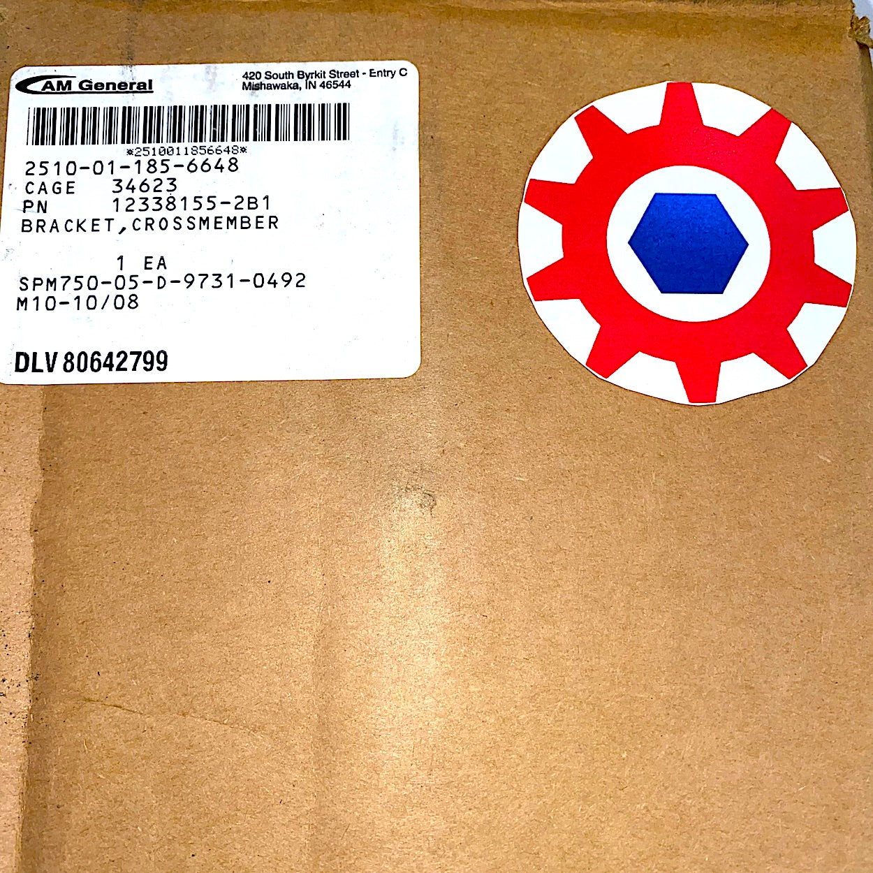 Bracket RH-Frt.Susp. 2nd Crossmember; Humvee M1114 ; 5591678 2510011856648 12338155-2