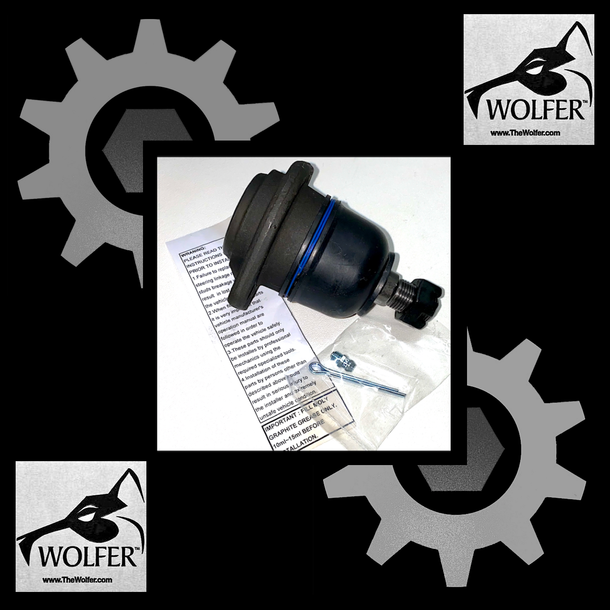 UPPER BALL JOINT 5/16"holes; M998 early model; 2530011883685 12338325 5992380