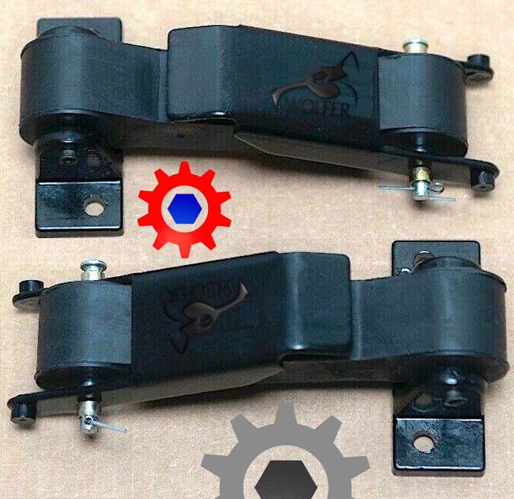 2 each - Hood Latch  BLACK ; Mil.  Hummer  H1;  12338909  2540-01-185-9530