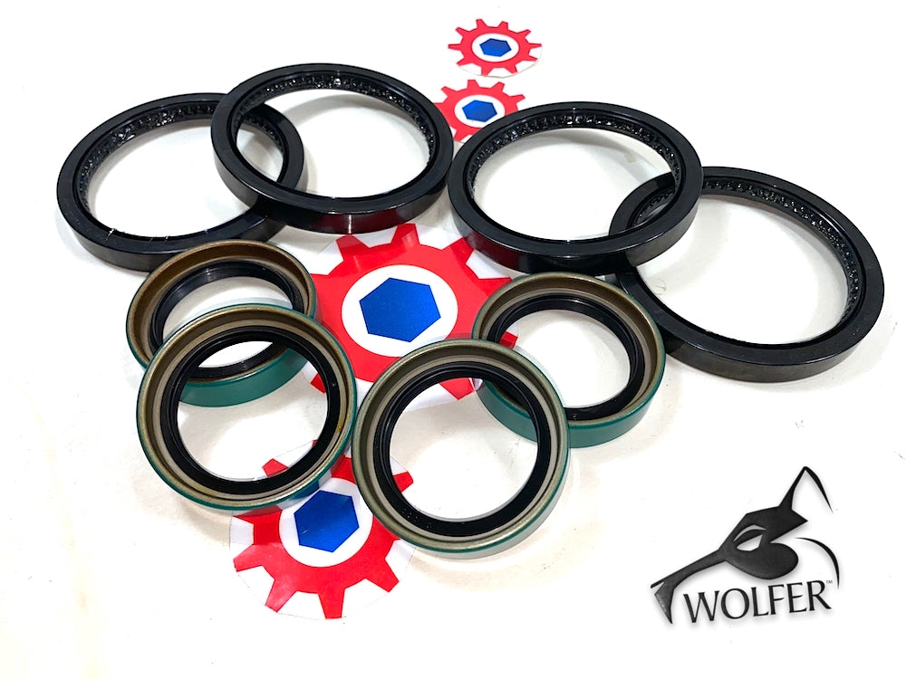 8-Seals ; 4 Output & 4 Input for Knuckle ; Mil. Hummer H1 ; 12460309 + 12342961