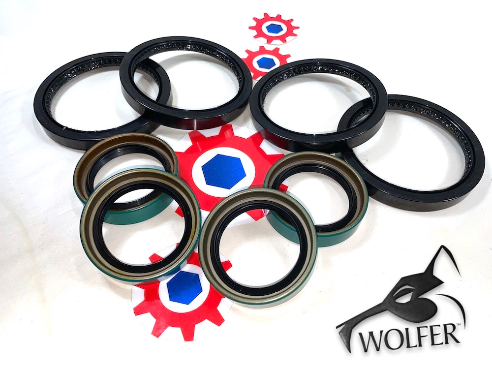 8-Seals ; 4 Output & 4 Input for Knuckle ; Mil. Hummer H1 ; 12460309 + 12342961