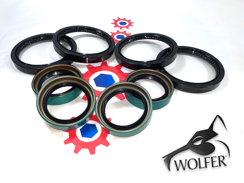 8-Seals ; 4 Output & 4 Input for Knuckle ; Mil. Hummer H1 ; 12460309 + 12342961