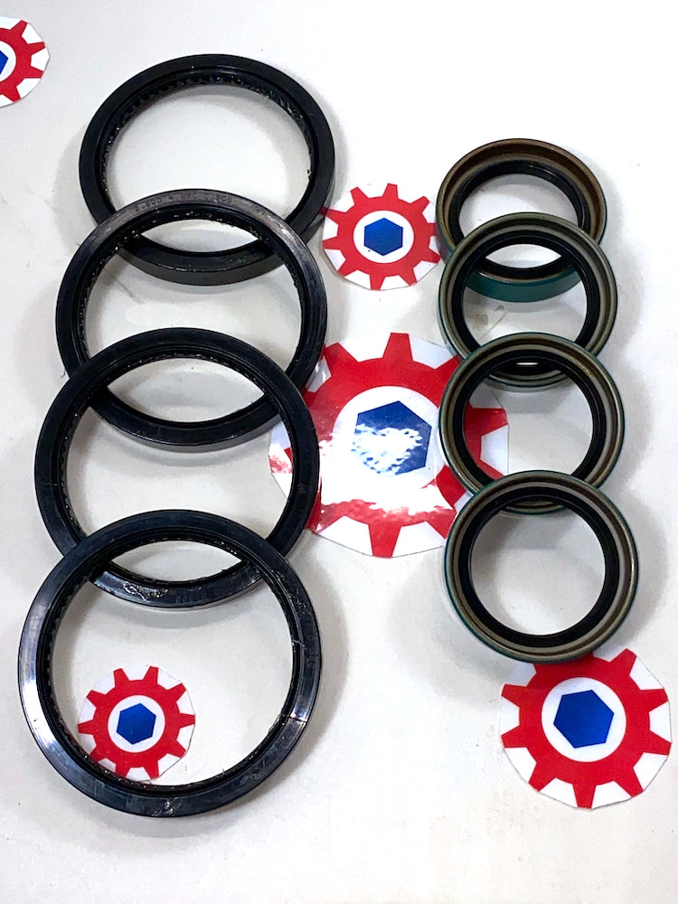 8-Seals ; 4 Output & 4 Input for Knuckle ; Mil. Hummer H1 ; 12460309 + 12342961