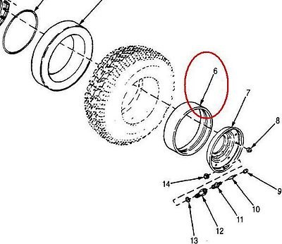 8 each- BEAD-LOCKS , RADIAL TIRE ; Mil. Hummer ; 2530-01-338-2730 12342639
