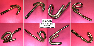 8 each - HOOKS , CARGO ; 7064246 7366147 7001021 7348688 12314105