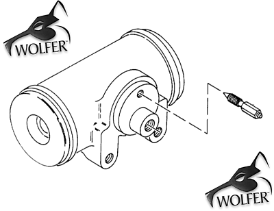 WHEEL BRAKE CYLINDER, 2" REAR; M800 5TON ; 2530009207568 8758259 8333648 8758254