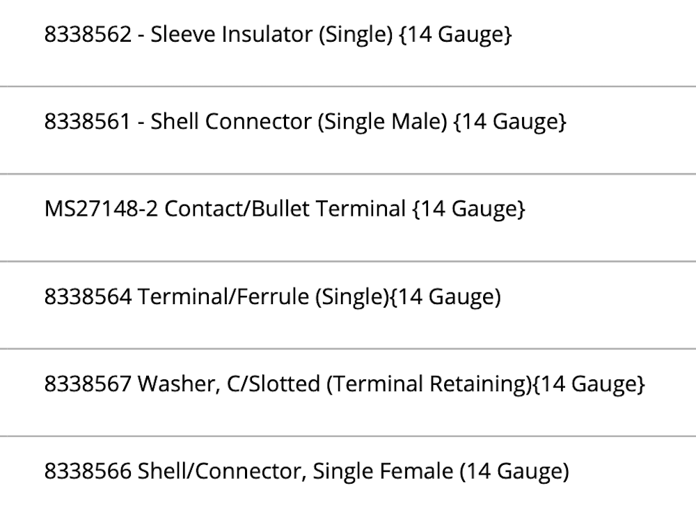 8-Kits - Shell / Connector Kit (Male & Female){14 gauge} Military Vehicles ; 7760598
