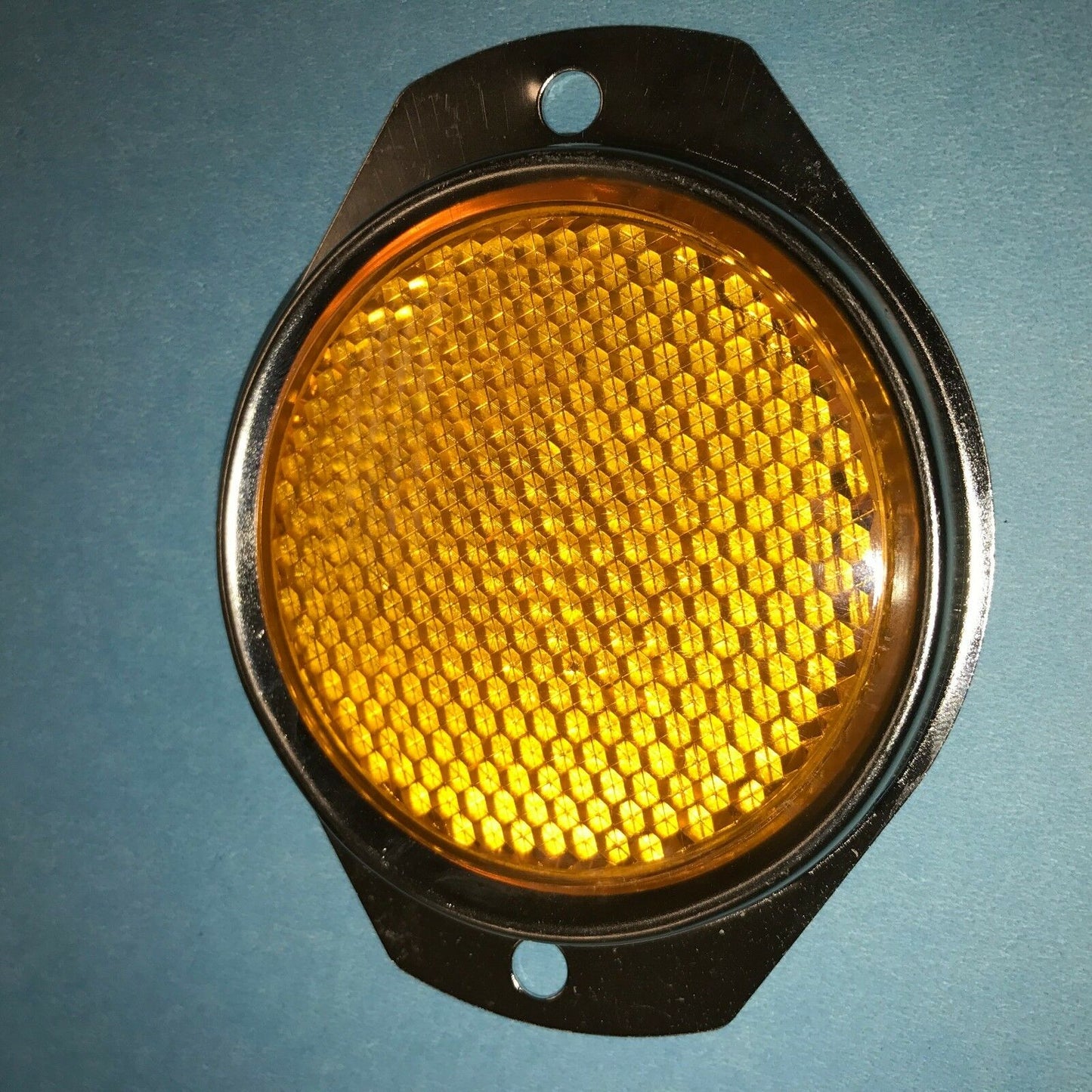 4 each - Reflectors - AMBER ; MIL. HUMMER M998 ; 12342500-2 9905-01-485-2102