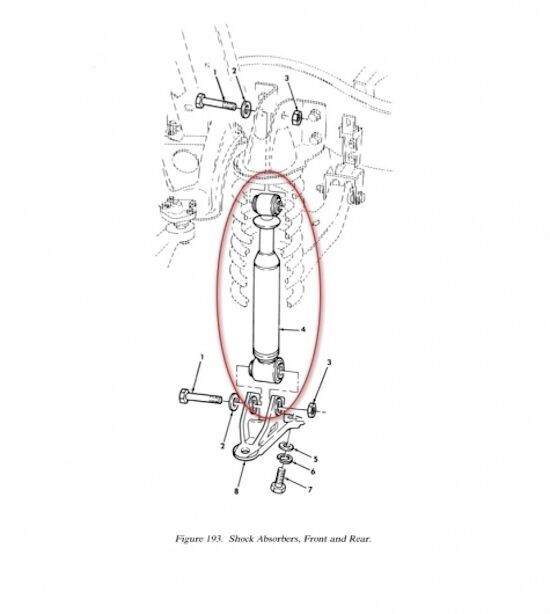 FRONT SHOCK ; H1 MIL. HUMMER M1101 M1102 ; 12340071 2510-01-190-3862