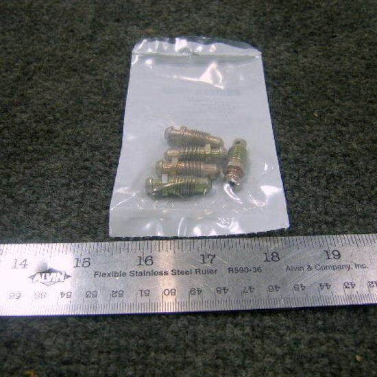 5-each CALIPER BLEEDER SCREWS ; Mil. Hummer ; 5578802 4820-00-340-1405 30686
