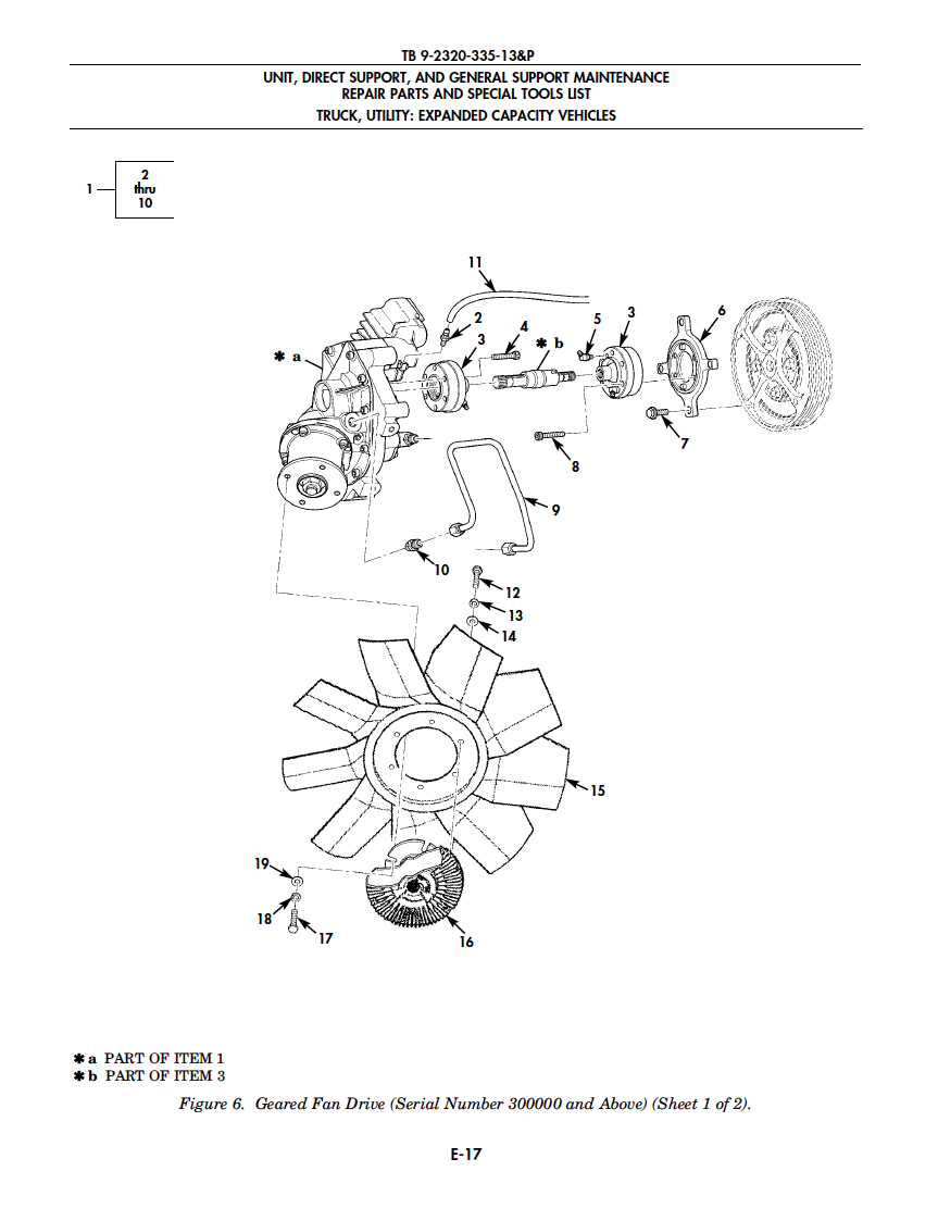 GEARED FAN DRIVE ASSEMBLY ; 12K M1114 M1152 ; 6044183 6039863 2930-01-576-9904