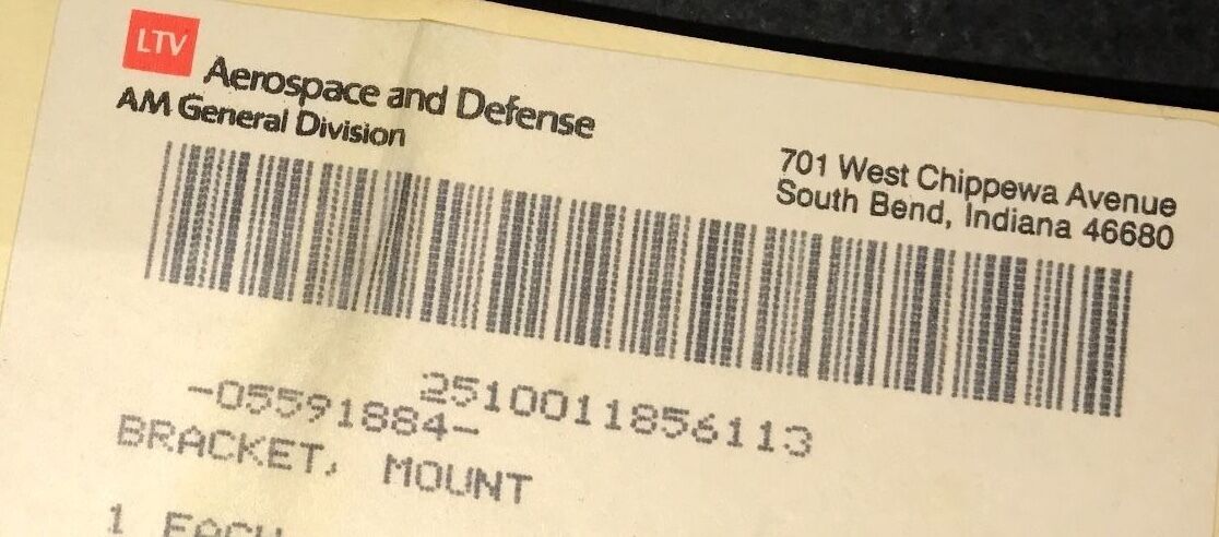 BRACKET , 6.5L ENGINE MOUNT , LH ; M1114 Hummer H1 ; 12338205 5591884 5579606