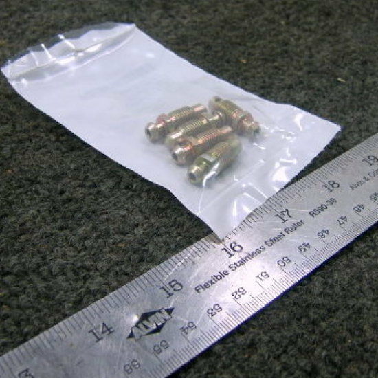 5-each CALIPER BLEEDER SCREWS ; Mil. Hummer ; 5578802 4820-00-340-1405 30686