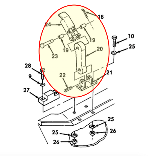 2 each- Hood Latch TAN ; Mil. Hummer H1 ; 12338909 2540-01-185-9530