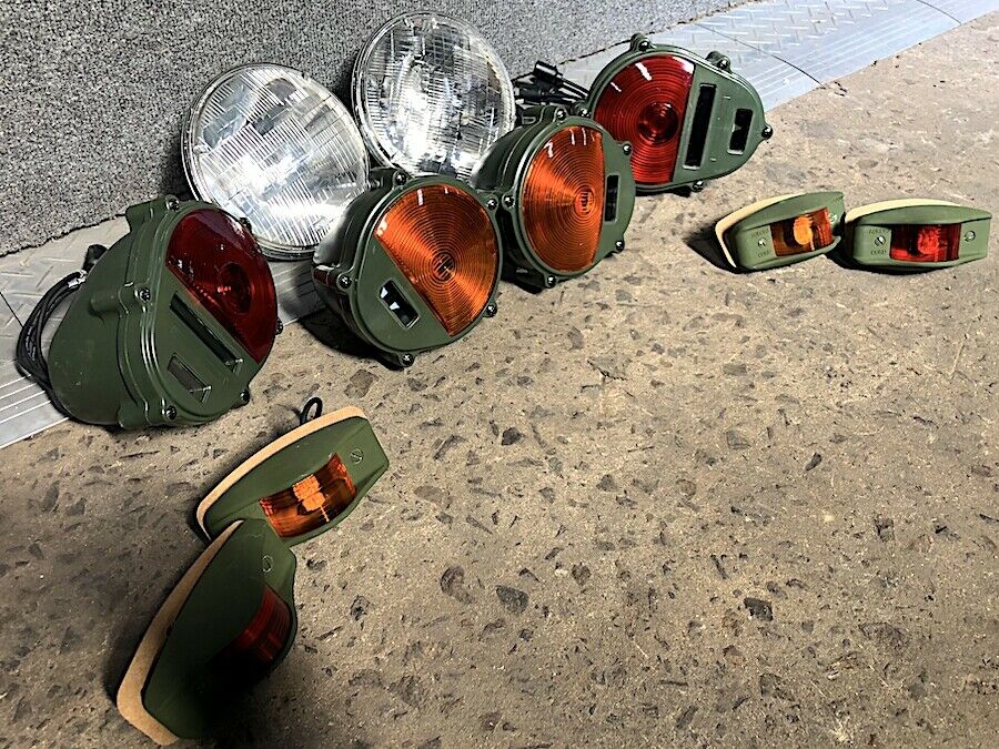 Set of Lights - Headlights - Markers - Tail - Parking 24v - Hummer M35 M939 etc.
