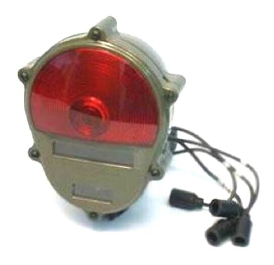 Tail-Light - 24v Green Plastic Housing w/ Red Lens ; 12375837 6220-01-372-3883