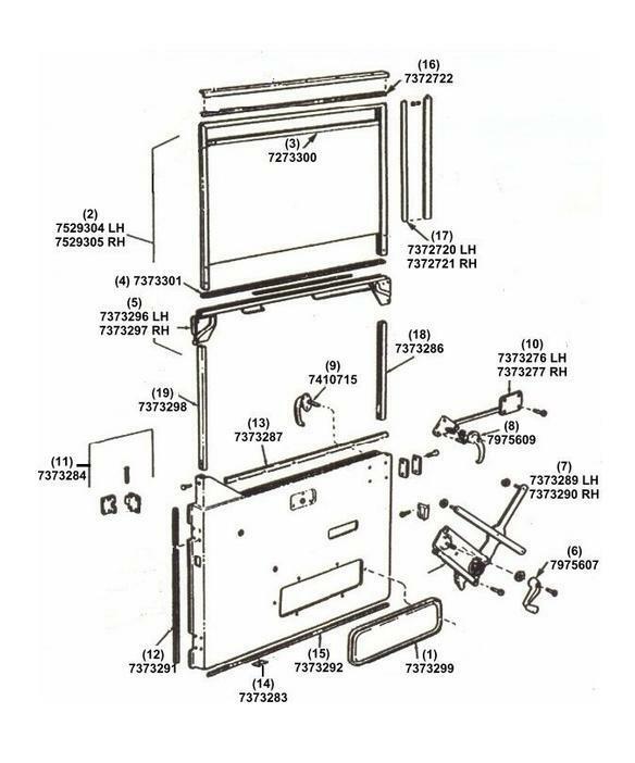 Door Assembly, RH / Passenger ; M800 M939 M35 ; 7373294 2510-00-737-3294 1596E3
