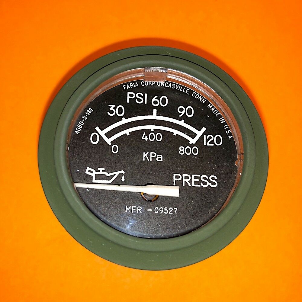 Oil Pressure Gauge / STD&Metric; Mil. Hummer; 6685014393563 5598356 4060-5-589