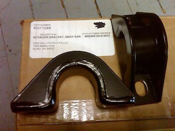 2 each - Sway Bar Brackets / Bushing Retainers ; ROD HALL ; H1 Mil. Hummer ; RH1104K