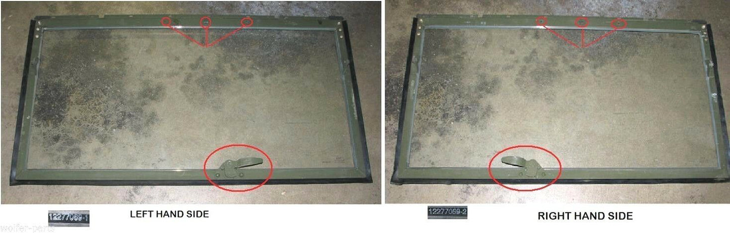WINDSHIELD ASSEMBLY, RH ; M939 ; 2510-01-130-7944 12277069-2 ( PASSENGER SIDE )