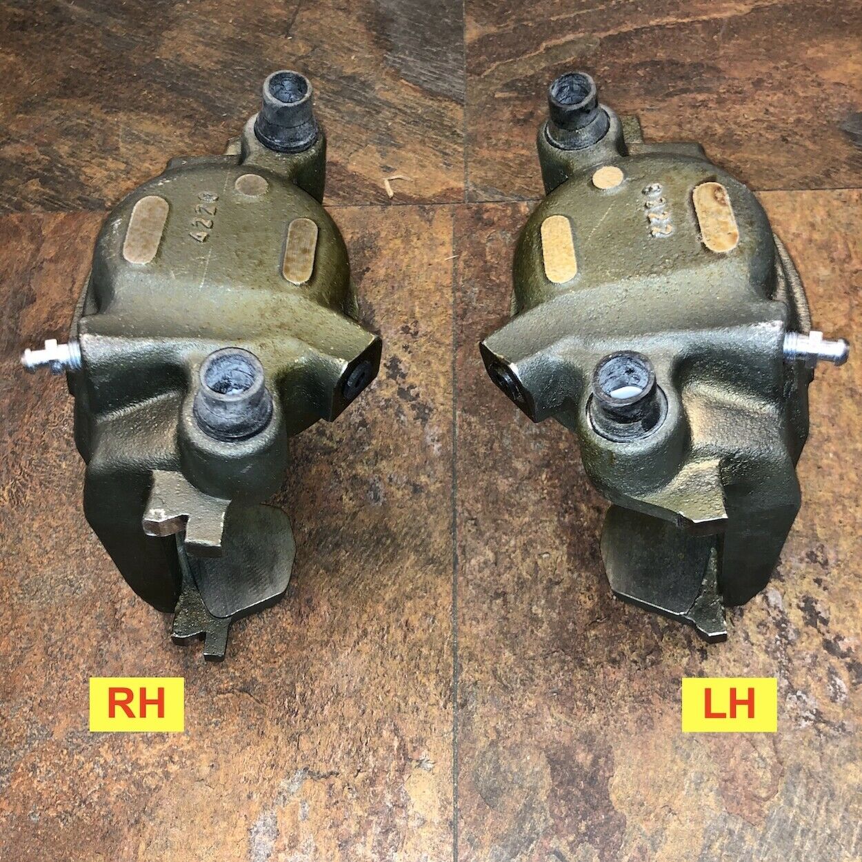 2 each- Set of Front Brake Calipers - LH&RH; Hummer Humvee H1; 5745452 & 5745454