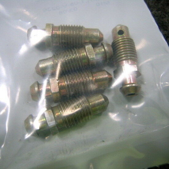 5-each CALIPER BLEEDER SCREWS ; Mil. Hummer ; 5578802 4820-00-340-1405 30686